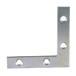 60989 2.5 in. Flat Corner - Zinc