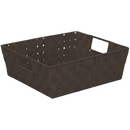 Simplify Large Woven Storage Shelf Bin in Chocolate