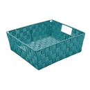 Simplify Large Woven Storage Shelf Bin in Sapphire Blue