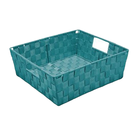Simplify Large Woven Storage Shelf Bin in Sapphire Blue