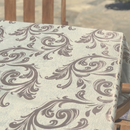 66 x 120" Jacquard Tablecloth – Scalloped Edge