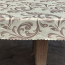 66 x 120" Jacquard Tablecloth – Scalloped Edge