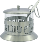 Stainless Steel Honey Dish, Laser Cut- Apple