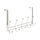 Hds Trading Dh00451 Over Door 5 Hooks Flat Wire Chrome Finish
