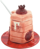 Ceramic Honey Dish Beehive Dripping With Cover And Spoon