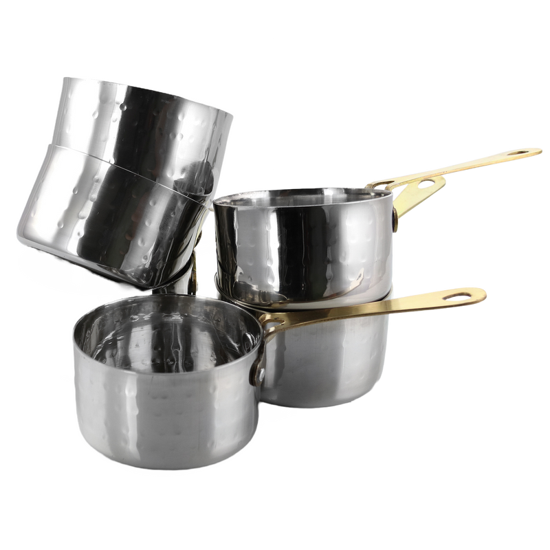 Gibson Home Lannister 6-Piece Mini Sauce Pan Cookware Set, Silver