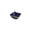 Pampa Bay Sunset by the Sea Square Snack Bowl Blue/Gold