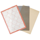 Home Basics Silicone Baking Sheets | Great for Kneading Dough | Non Stick Surface | Perfect Gift for Any One Who Enjoys Baking | 3 PC Pack