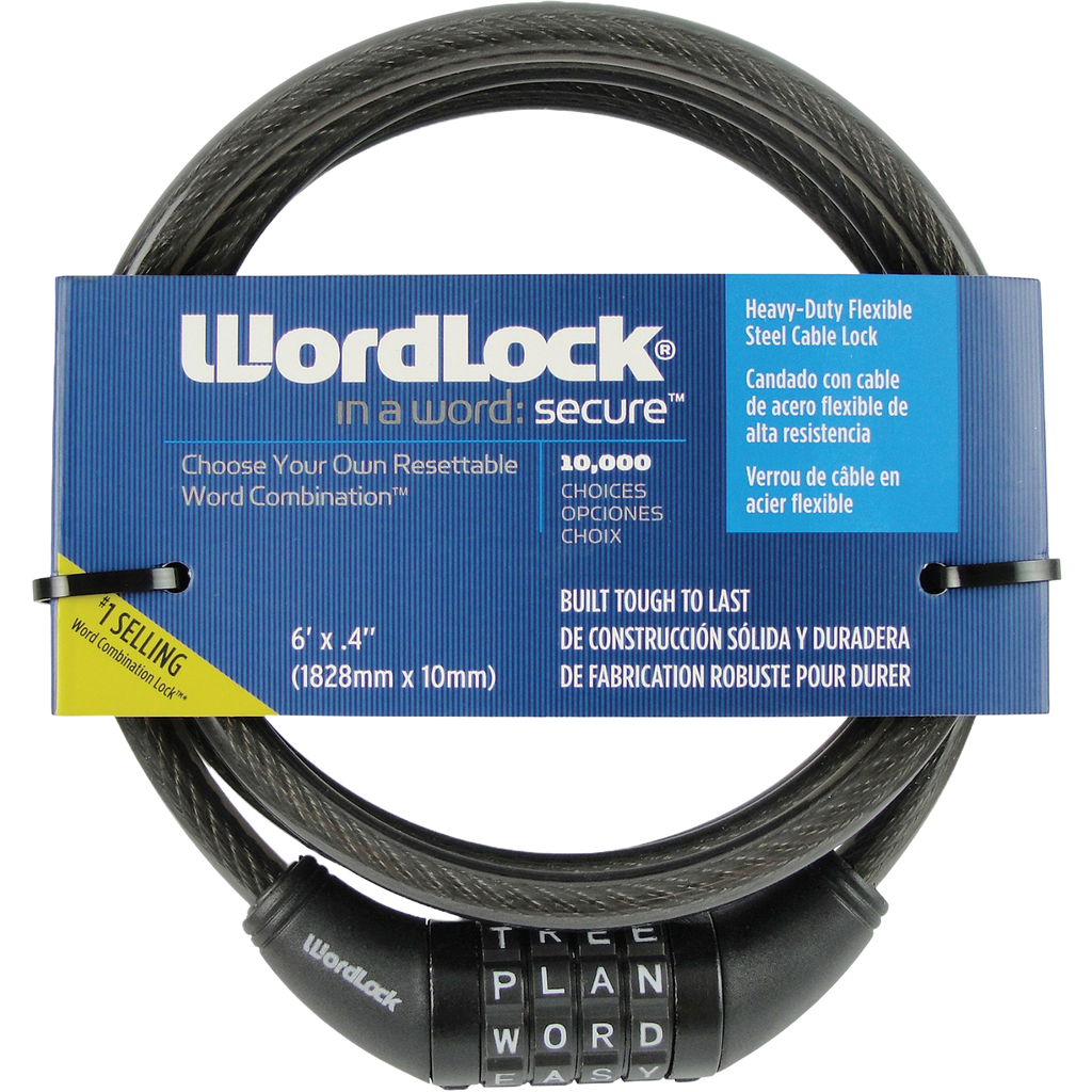 Wordlock fide bike lock