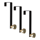 Elle Home 3 Pack Single Over the Door Hooks in White