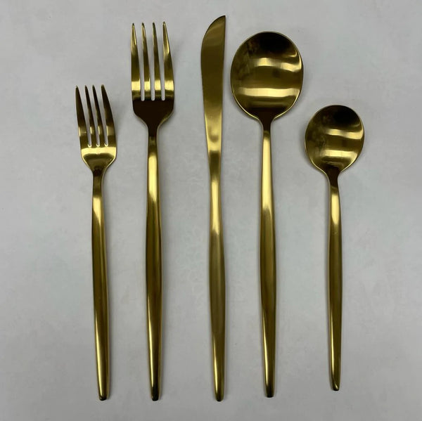 Tai Chi Matte Gold Cutlery 20pc Set