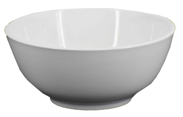 8" White Ceramic Mixing Bowl