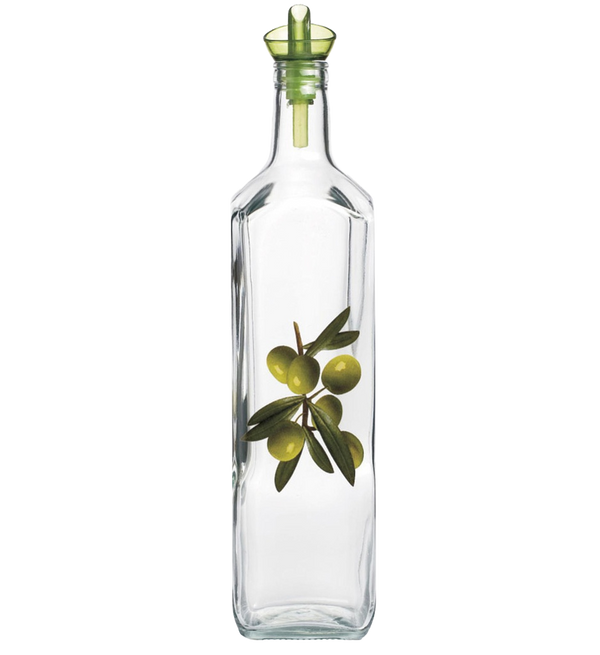 700ml Olive Pattern Glass Oil Bottle