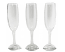 3pc 7.5oz Champagne Flutes