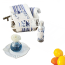 Package of Greenleaf Classic Linen scented envelope sachets with a traditional blue toile pattern of birds and botanicals.