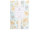Greenleaf Bella Freesia soft floral scented envelope sachet, 7.0 cu.in. / 115 ml, in light blue packaging with a watercolor flower pattern.
