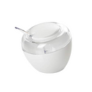 Omada Design Sugar Bowl 10,56 Fl Oz, Made of Acrylic, Ideal for Contact with Food, Comfortable and Colorful, with Spoon Included, Innovative Design, M