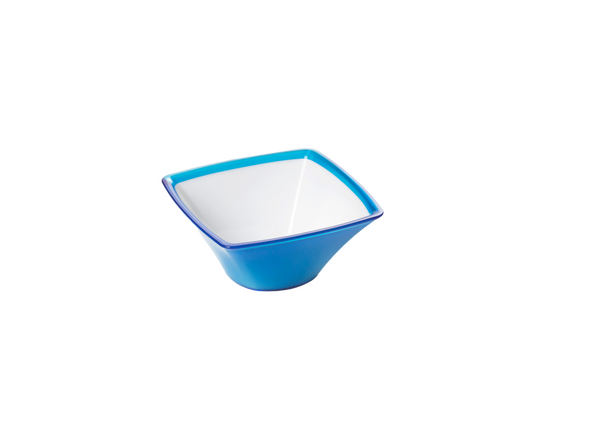4" Square Sm Turquoise Acrylic Bowl