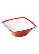 11" Square Red Acrylic Bowl