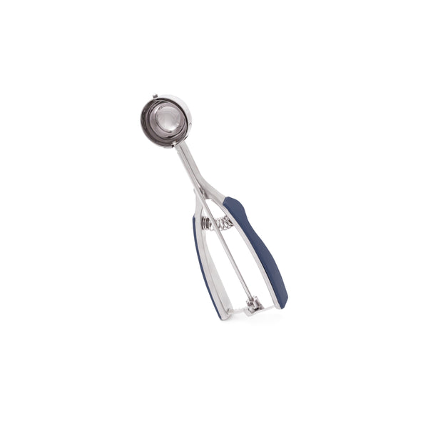 Stainless Steel Ice Cream Scoop With Soft Grip Handles, Small 1.6'' Blue