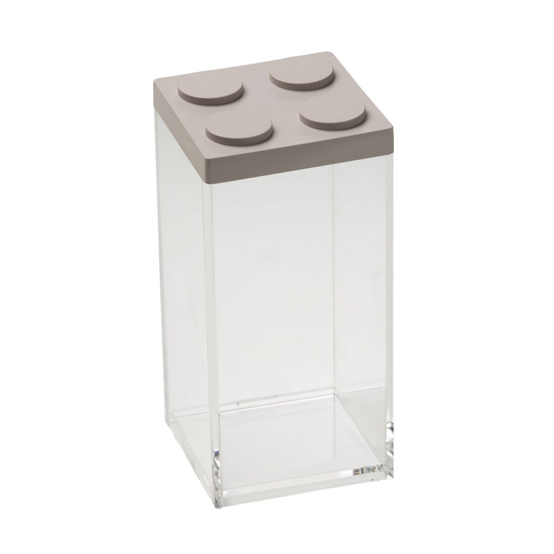 Brickstore Grey Lego Acrylic Food Storage Container