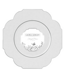 Laura Ashley Home - White & Silver-Trim Quatrefoil Salad Plate - Set of 10