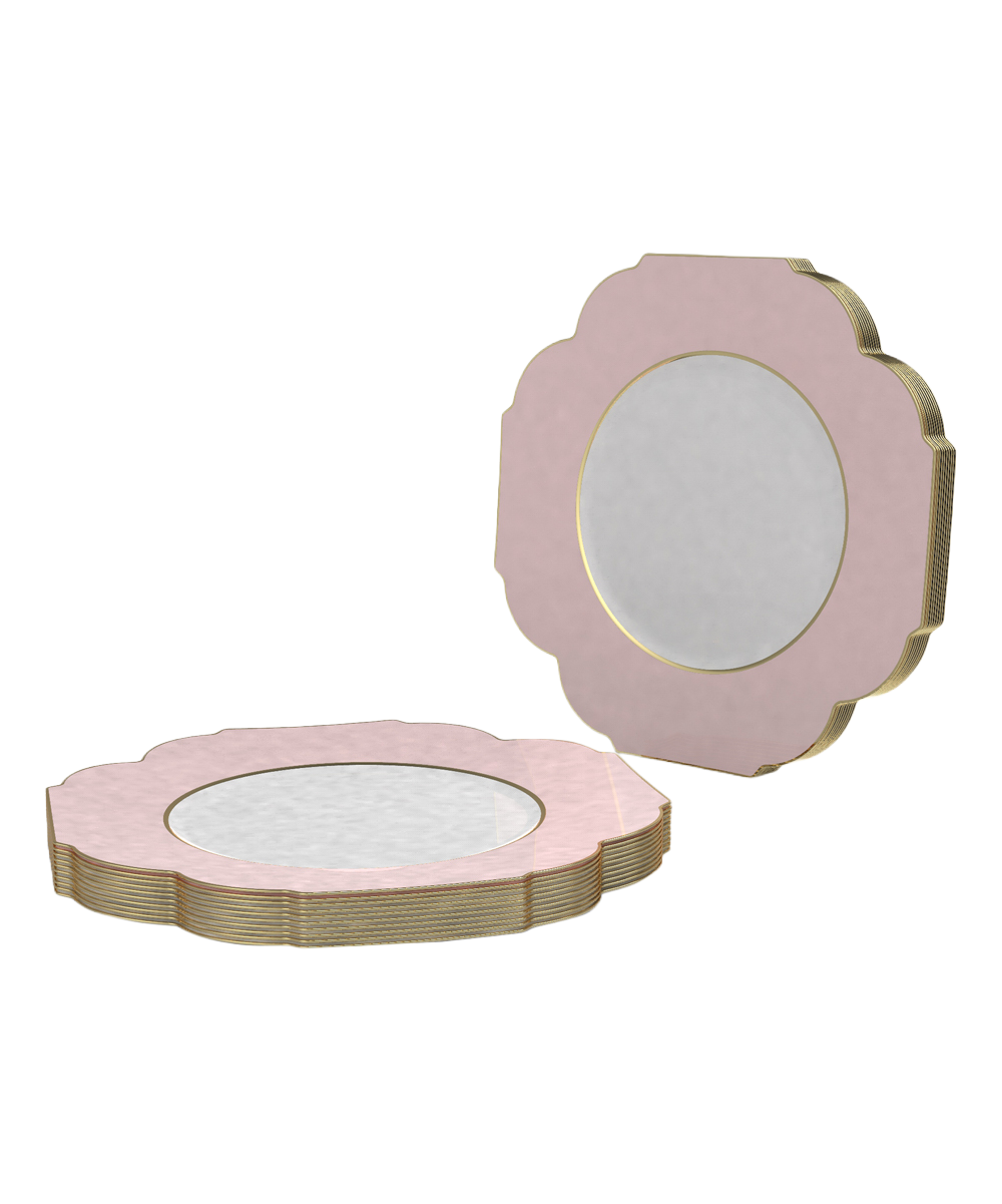 Blush sales plastic plates