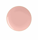 Round Coral • Gold Plastic Plates | 10 Pack