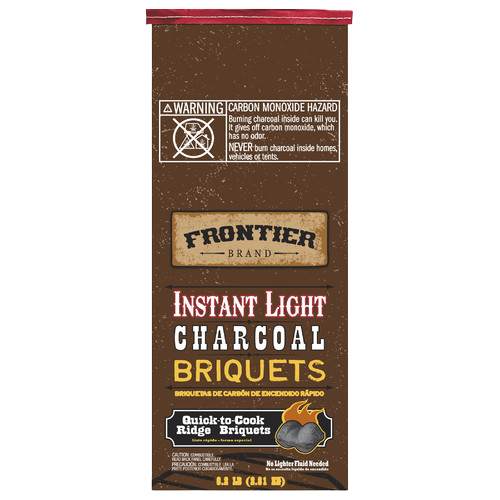 Frontier 198-330-128 6.2 Lbs Instant Light Charcoal Briquets