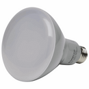 Satco S9623 LED BR30 bulb with a frosted finish on a white background.