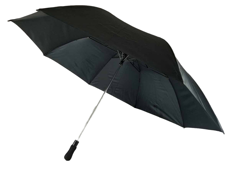 28" Black 2 Section Auto Open Umbrella