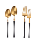 Irene Black/Gold18/10 Stainless Steel Cutlery 20pc Set
