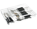 Home Basics Chrome-Plated Steel Cutlery Tray
