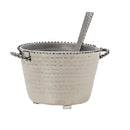 Dip Augment Beaded Lg Silver