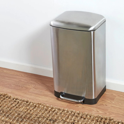 Stainless Steel 30L Slow Close Trash Bin
