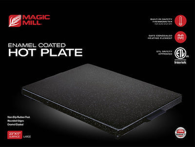 23"x17" Hot Plate Enamel Coated With Temperature Control