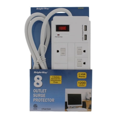 8 Outlet Surge Protector With usb Ports 1200 Joules