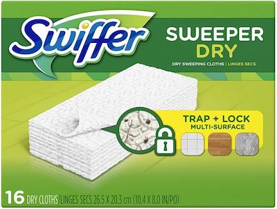 Sweeper Dry Sweeping Cloths, Refills, Unscented, 16 refills