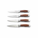 Steakhouse Rosewood and Stainless Steel Knife Set of 4
