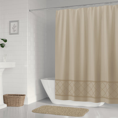 Radiance Fabric Shower Curtain Mushroom