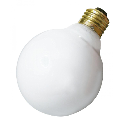 G25 Globe Incandescent Bulb 40W White