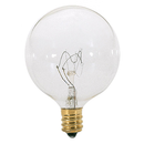 Mini Globe G16 1/2  25W Clear Candelabra Base Bulb