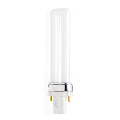 Twin Tube Compact Fluorescent G23 Base 7W Soft White Bulb