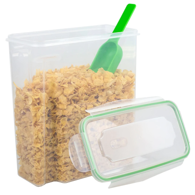 Plastic Cereal Container with Scoop