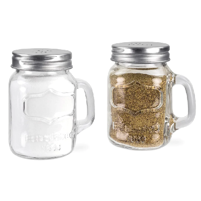 Salt & Pepper Shakeer Mason Jar 2pc Set