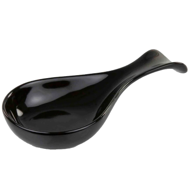 Ceramic Spoon Rest Black