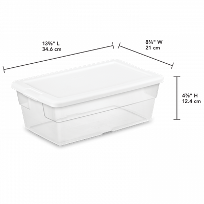 6qt Shoe Box Size Storage Box