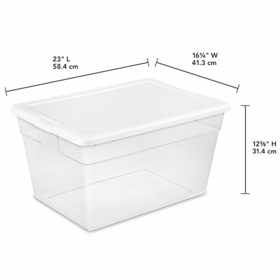 28qt Under Bed Storage Box With Cover