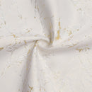 jacquard napkins in a marble white and gold pattern