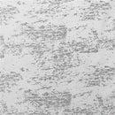 Folded silver mosaic velvet tablecloth measuring 70" x 108" displayed on a white background.